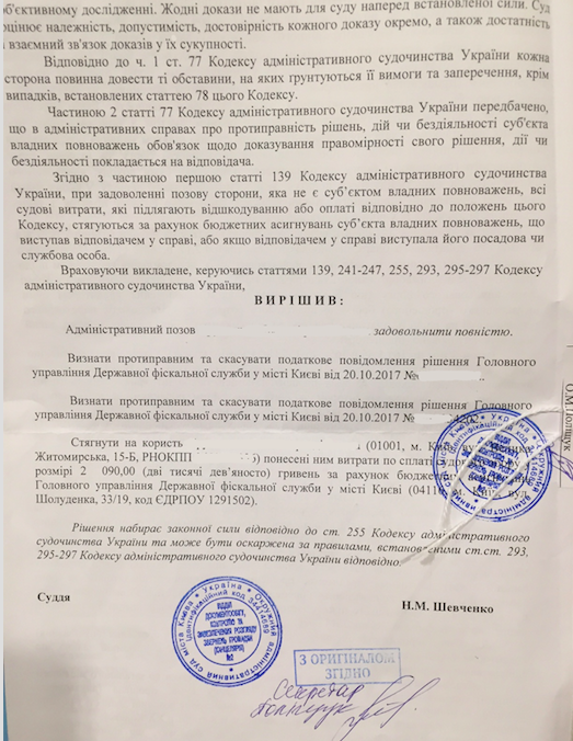 прощений кредит повідомлення